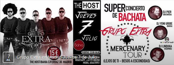 LaSalsaDelBaile - Concierto Grupo Extra Madrid - The Host