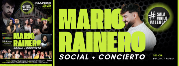 MARIO RAINERO: SOCIAL + CONCIERTO SAB 22/03