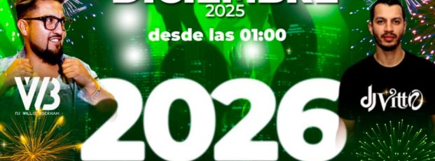 Nochevieja SALA CALIPSO  Miercoles 31 Diciembre 2025