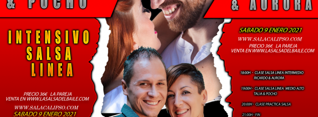 Intensivo SALSA LINEA 9Ene2021 - Talia & Pocho + Ricardo & Aurora