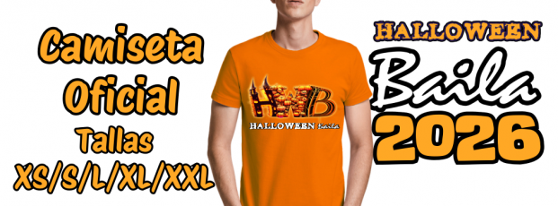 CAMISETA UNISEX OFICIAL HALLOWEEN BAILA 2026